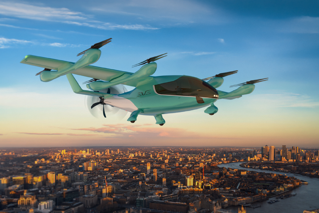 EVE e-VTOL sobre Londres