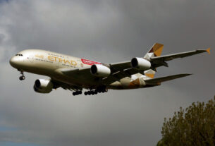 Airbus A380 da Etihad (foto: Daniel R.Carneiro / DRC Imagem)