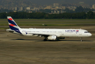 Airbus A321 da LATAM (foto: Daniel R.Carneiro / DRC Imagem)