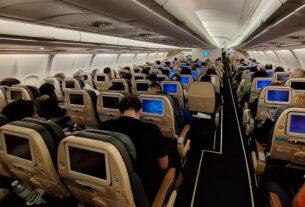 Interior de um Airbus A330 (foto: Daniel R.Carneiro / DRC Imagem)