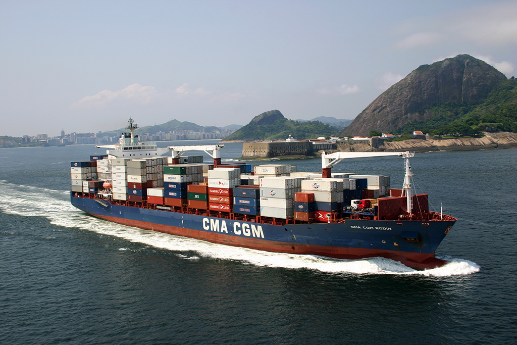Navio CMA CGM ROdin (foto: Daniel R.Carneiro / DRC Imagem)