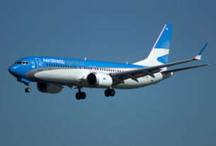 Boeing 737 MAX8 da Aerolineas Argentinas (foto: Daniel R.Carneiro / DRCImagem)