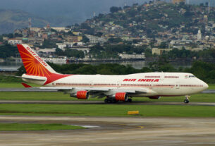 Boeing 747-400 da Air India (foto: Daniel R.Carneiro / DRC Imagem)