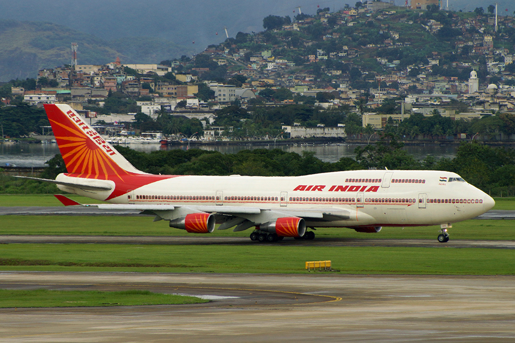 Boeing 747-400 da Air India (foto: Daniel R.Carneiro / DRC Imagem)