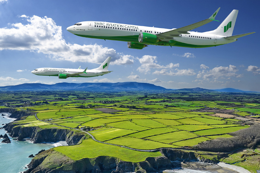 Boeing 737MAX nas cores da SMBC