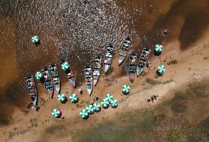 Praia no Pantanal Sul-Matogrossense (foto: Daniel R.Carneiro / DRC Imagem)