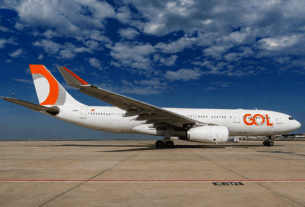 Airbus A330-200 da Wamos Air nas cores da GOL