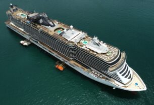 MSC Seaview em Ilha Grande (foto: Daniel R.Carneiro / DRC Imagem)