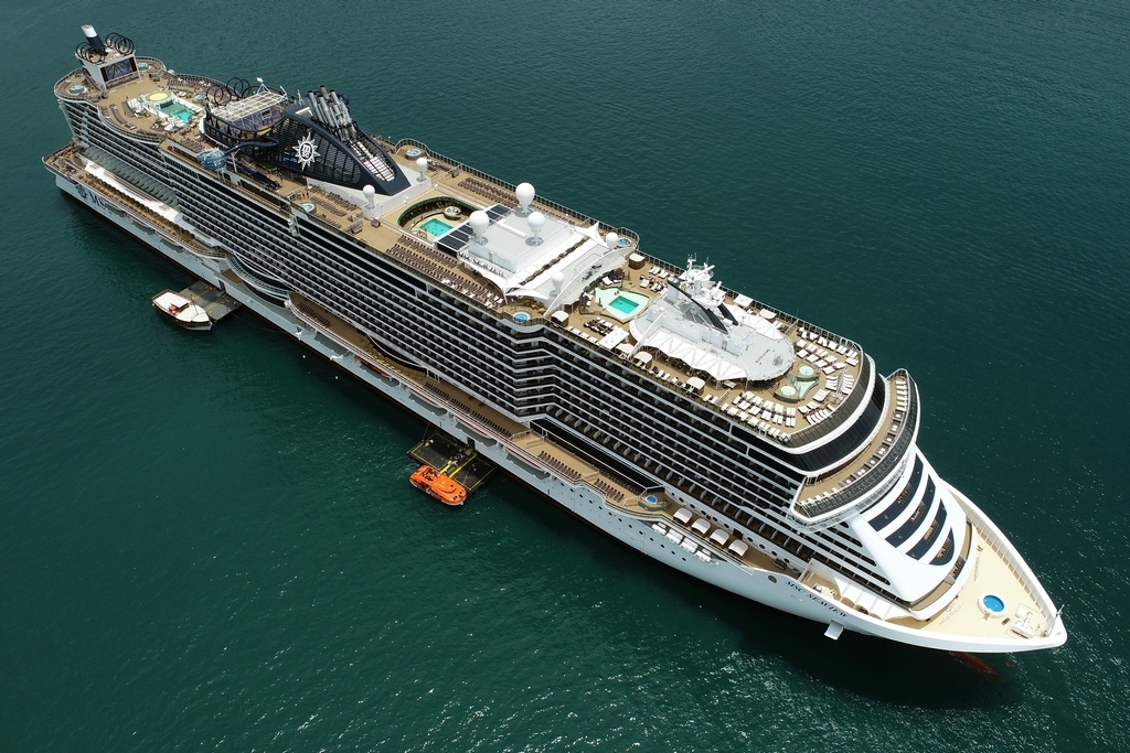 MSC Seaview em Ilha Grande (foto: Daniel R.Carneiro / DRC Imagem)