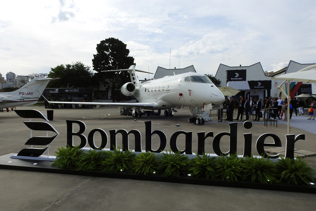 Aeronave da Bombardier (foto: Daniel R.Carneiro / DRC Imagem)