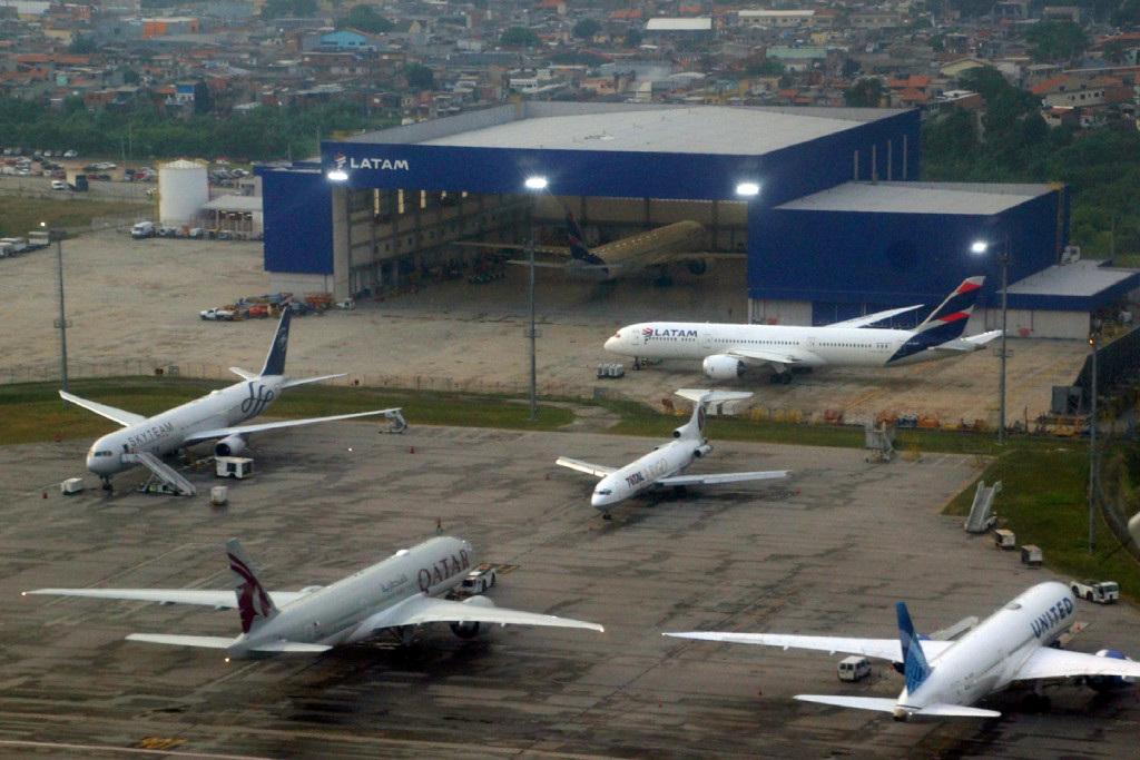 Centro de Manutenção da LATAM em Guarulhos (foto: Daniel R.Carneiro / DRC Imagem)