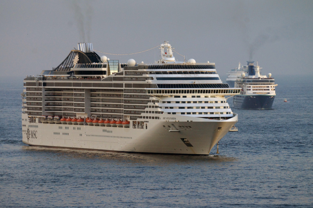 MSC Splendida no Rio de Janeiro (foto: Daniel R.Carneiro / DRC Imagem)