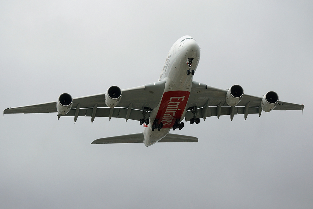 Airbus A380 da Emirates (foto: Daniel R.Carneiro / DRC Imagem)