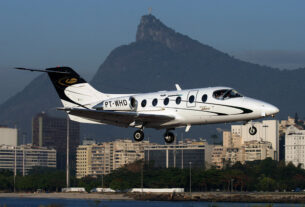 BeechJet da Líder Aviação (foto: Daniel R.Carneiro / DRC Imagem)