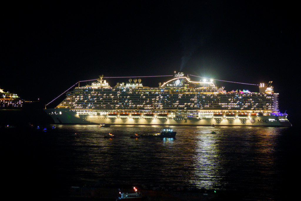 MSC Seaview no Reveillon de Copacabana, Rio de Janeiro (foto: Daniel R.Carneiro / DRC Imagem)