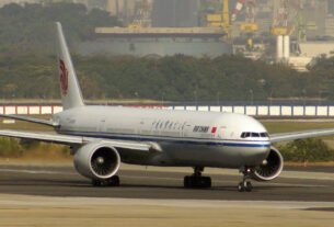 Boeing 777-300 da Air China no Rio de Janeiro (foto: Daniel R.Carneiro / DRC Imagem)