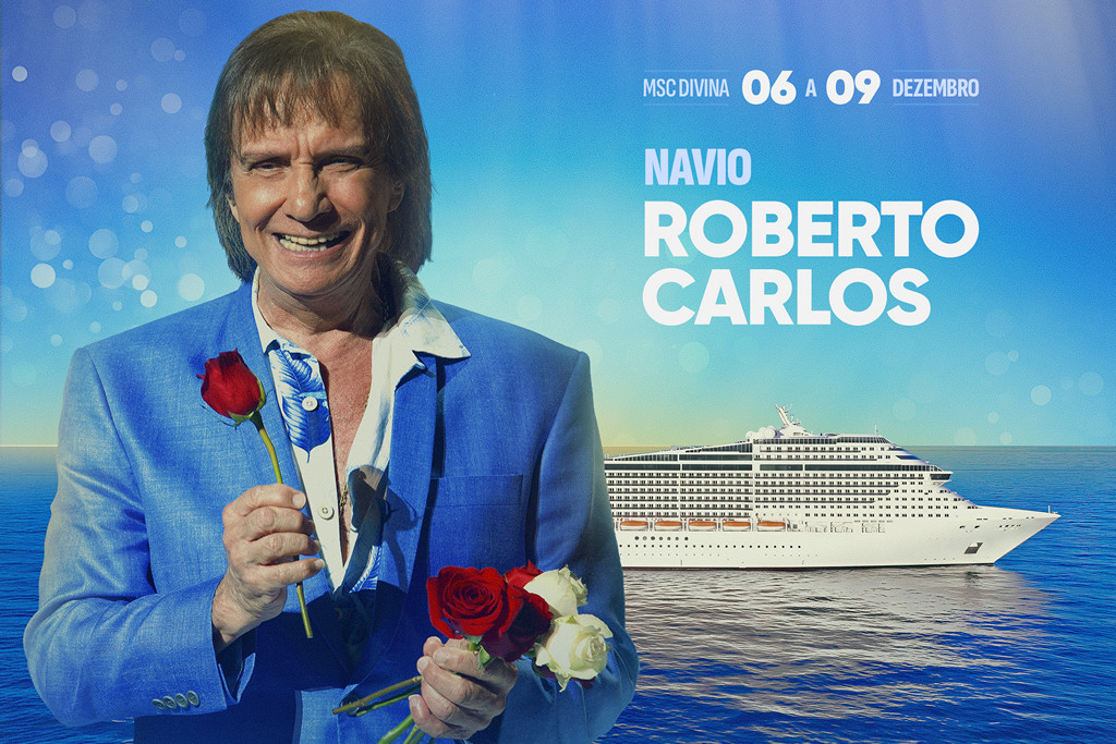 Navio de Roberto Carlos chega a 90% de ocupação em estreia do MSC Divina no Brasil